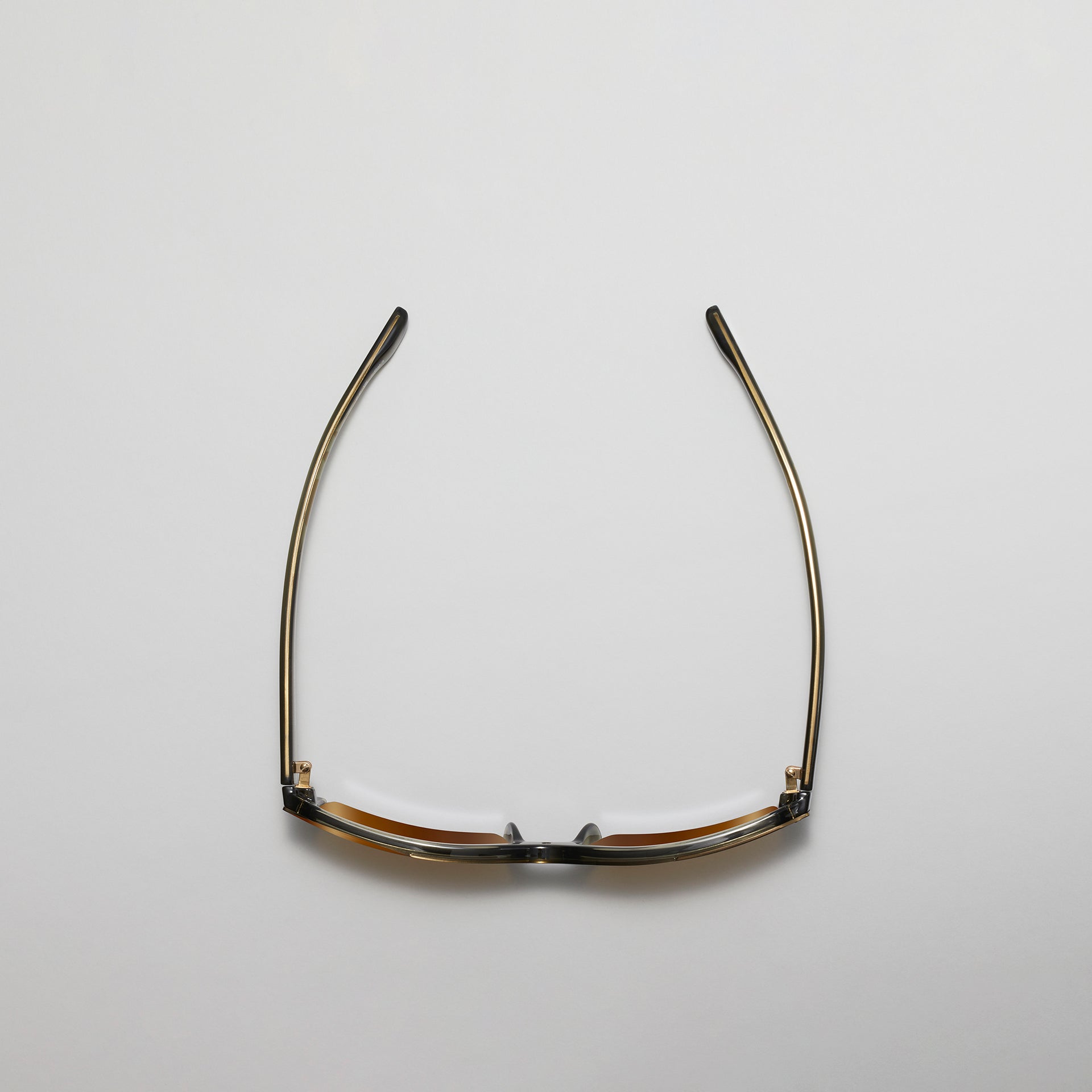 Eyeglass frame on a light gray background