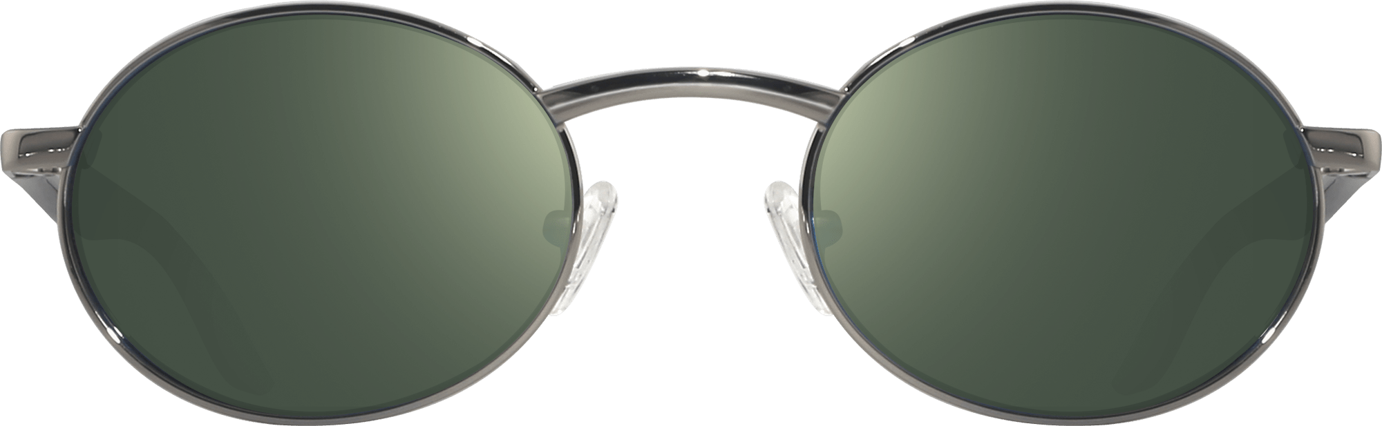 Round Polarized Sunglasses with Metal Frames, Hand Polished Silver Retro-Vintage Metal Round Polarized Sunglasses with  main image 3