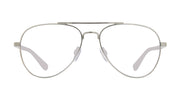 Aviator prescription sunglasses with chrome frames