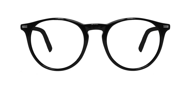 Vintage polarized round glass sunglasses with black frames