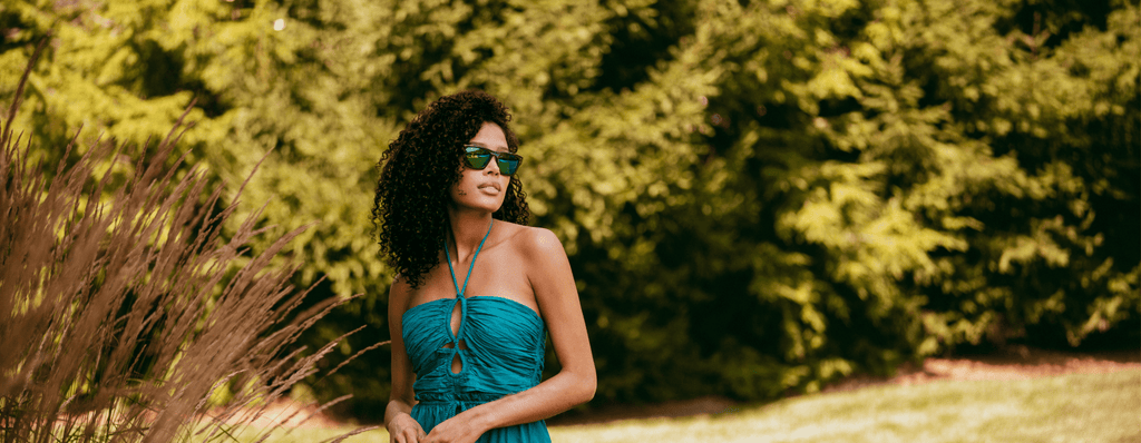 Sunglasses with Green Lens - Revo Sunglasses