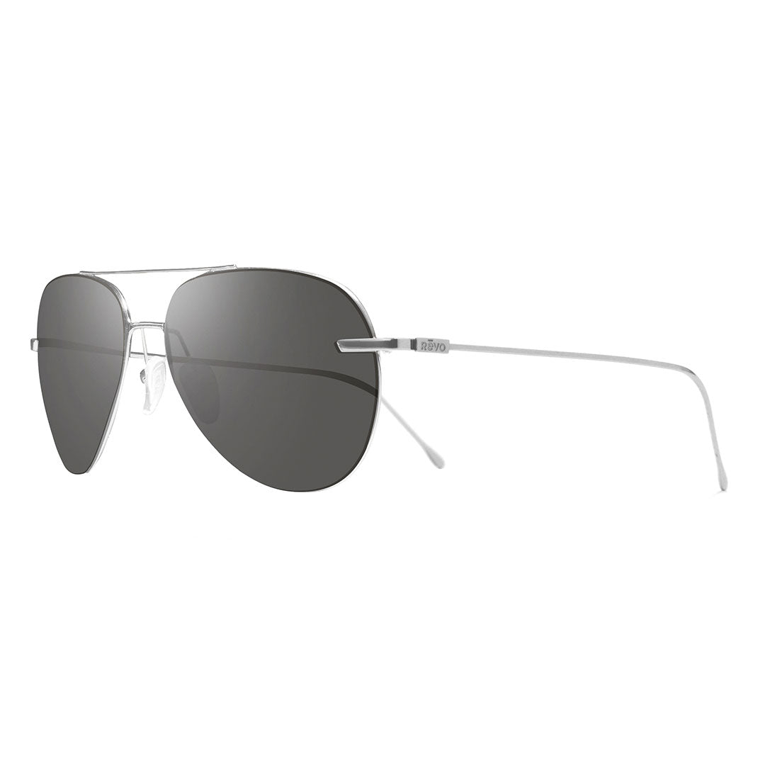 thumbnail image 2 of Revo Icon Oval Polarized Titanium Sunglasses - RE1197 - Made In Japan, 100% UV, Mirrored Lens Options 2 of 6