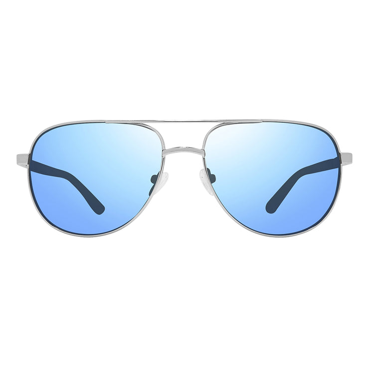 SUNGAIT Women's Lightweight Oversized Aviator Sunglasses - Mirrored  Polarized Lens Silver Frame/Blue Mirror Lens
