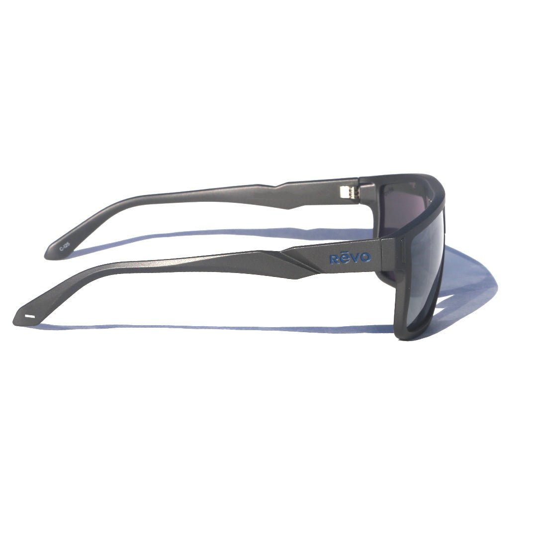 Revo Sunglasses | Blaze Oversized Wrap Sunglasses Metal Detailing