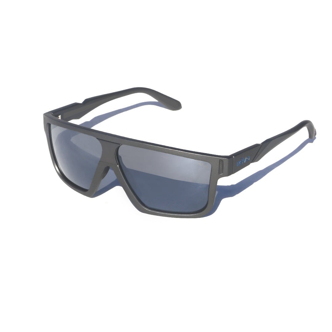 Revo Sunglasses | Blaze Oversized Wrap Sunglasses Metal Detailing