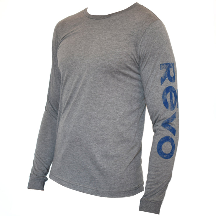Revo Long Sleeve Gray Logo Shirt