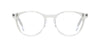 Round blue light glasses with clear frame