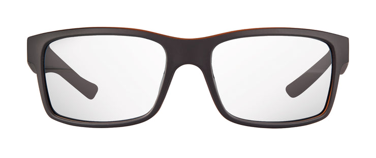 Polarized prescription sunglasses with black sport wrap frame