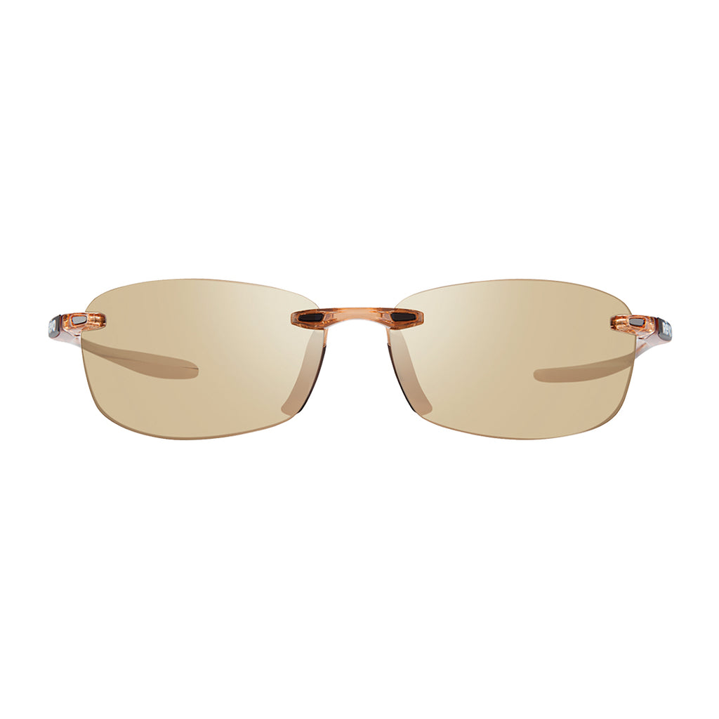 Brown Rimless Sunglasses|279753201