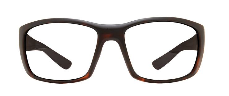 Polarized glass prescription sunglasses with tortoise frame