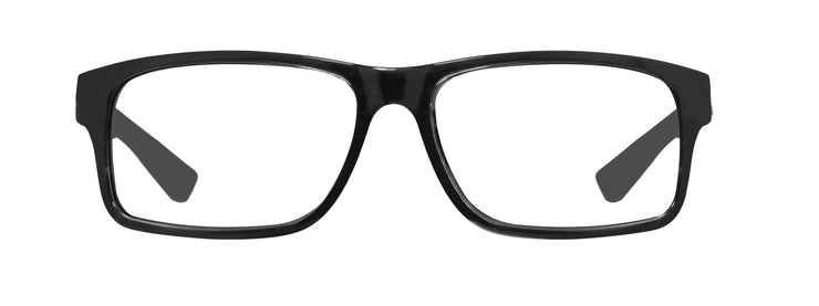 Rectangle polarized mens prescription sunglasses with black frame