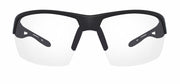 Polarized prescription cycling sunglasses with black frame