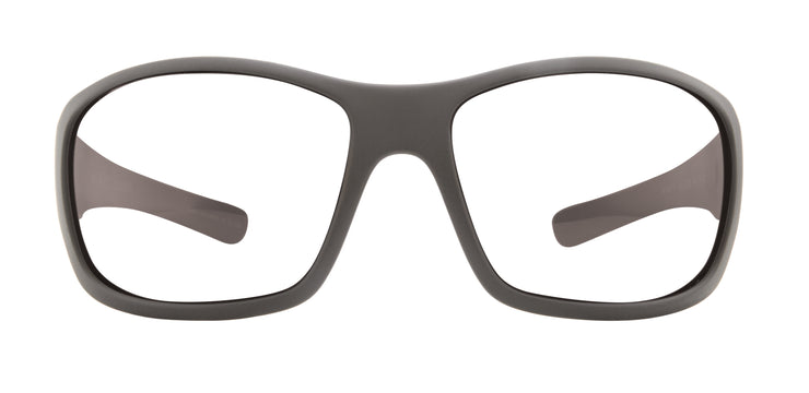 Bear Grylls rectangle sport wrap polarized prescription sunglasses with light grey frames