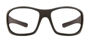 Bear Grylls rectangle sport wrap polarized prescription sunglasses with black frames