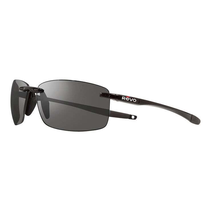 Revo | Descend XL Rimless Sunglasses Black/Graphite / Varifocal / Serilium Normal