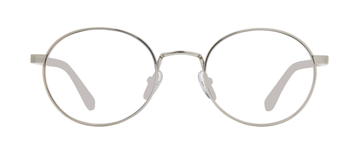 Retro round polarized prescription sunglasses with chrome frame