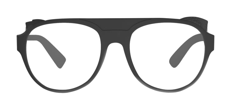 Polarized glacier glass snow prescription sunglasses with black frames