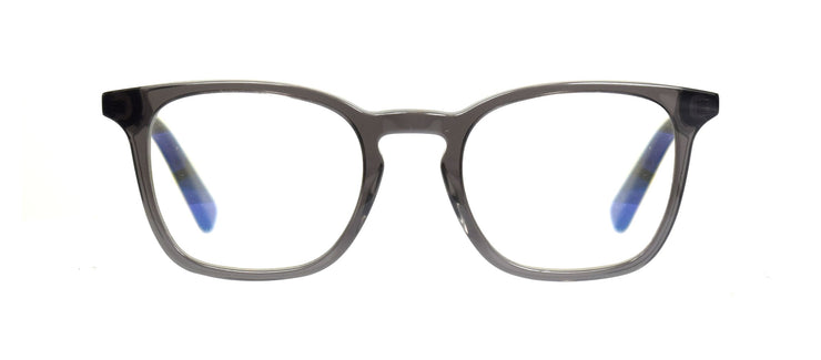 Vintage keyhole square blue light blocking glasses with clear grey frame